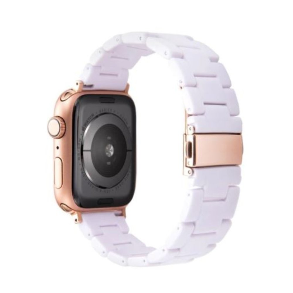 NEW Resin White Marble Strap Band for Apple Watch